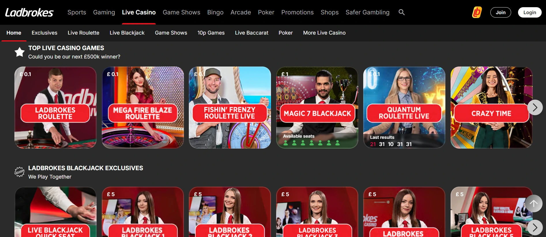Ladbrokes online kasino